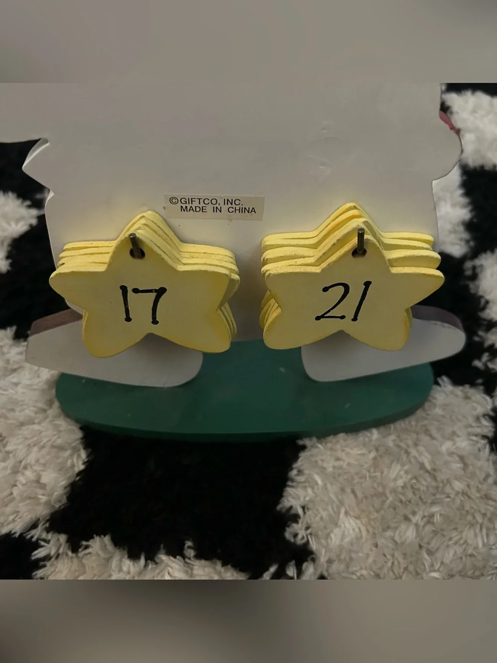 Snowman Countdown Days Til Christmas Perpetual Advent Calendar Wood Decor Stars